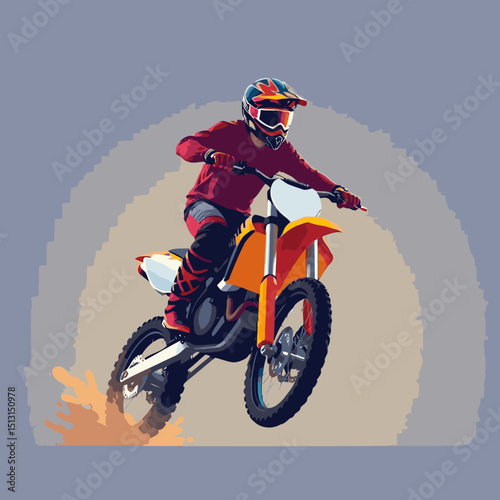 Motocross Vector art