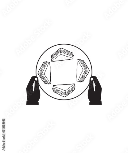 sandwich tray icon