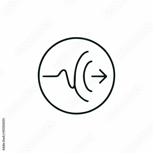 Minimal echo wave bouncing inside a bubble — echo chamber effect.