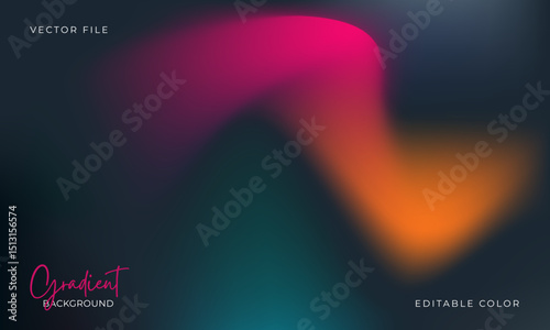 Futuristic Dark Neon Gradient Background for Tech Design