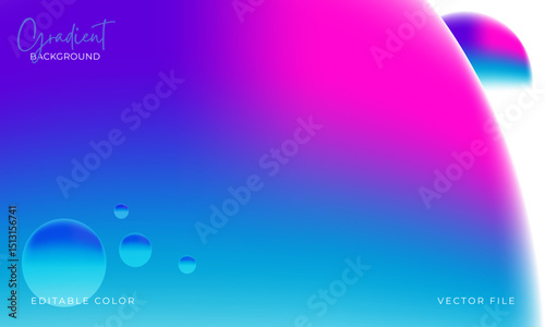 3D Bubble Gradient Background for Product Display