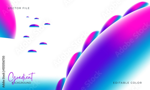 Playful Gradient Bubble Background for Kids Design