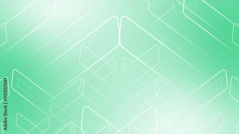 Turquoise color simple and classy rectangular shapes diagonally moving modern design geometrical background
