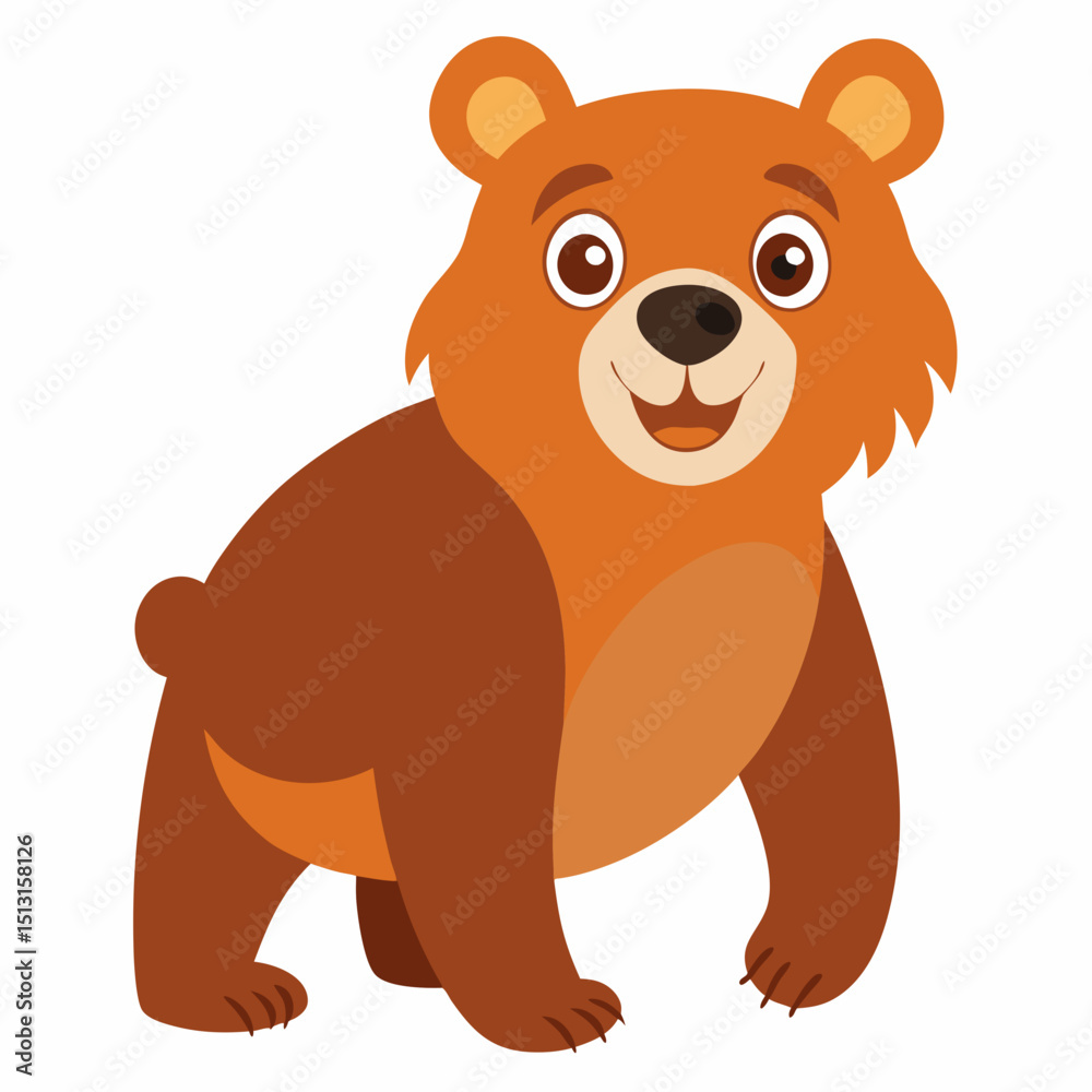 Obraz premium brown bear cartoon