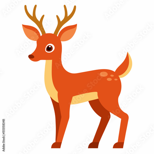 christmas deer vector illustration