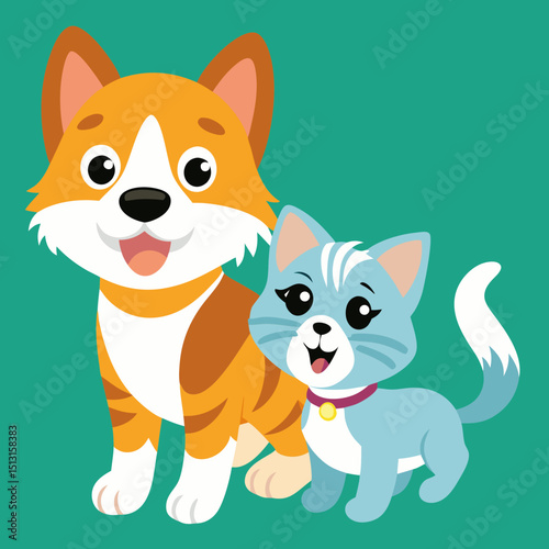 dog, animal, cartoon, pet, vector, illustration, puppy, cat, fun, funny, mammal, cute, baby, character, chihuahua, canine, art, brown, pets, fox, wolf, drawing, horse, smile, doggy