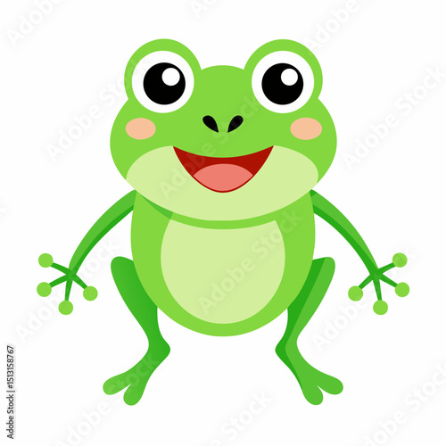 green frog cartoon