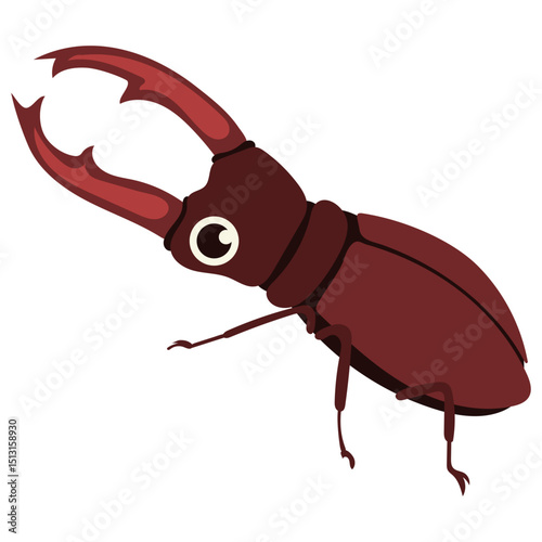 greater stag beetle illustration