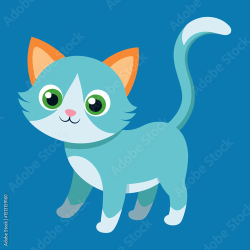 cat, animal, cartoon, kitten, pet, illustration, cute, vector, kitty, domestic, character, feline, art, black, drawing, fur, fun, funny, animals, design, tail, mammal, pets