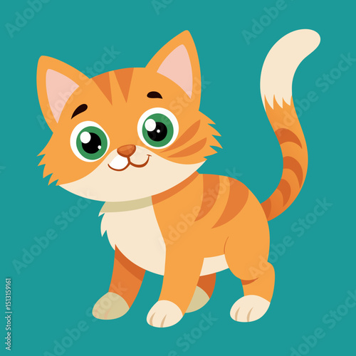 cat, cartoon, animal, kitten, vector, illustration, pet, cute, feline, mammal, domestic, kitty, pets, drawing, fur, tail, fun, fox, animals, character, paw, art, orange, design, ginger
