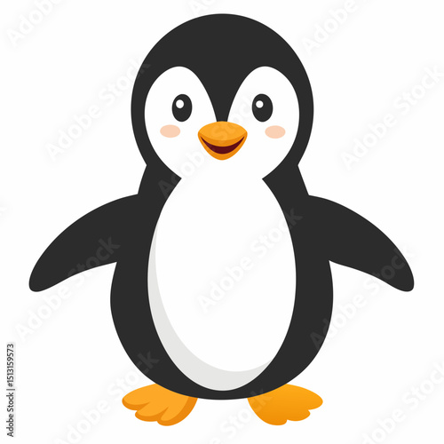 penguin on the snow