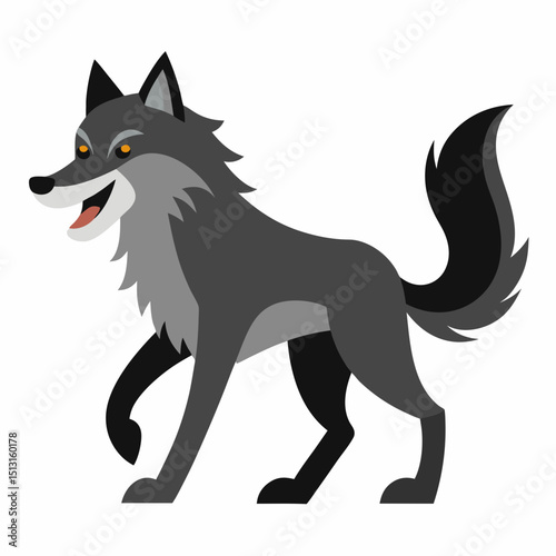 wolf vector illustration