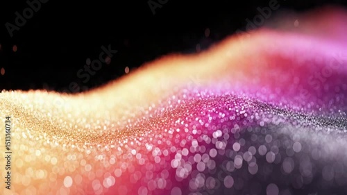 Abstract gradient illumination creates a shimmering sparkling background effect.