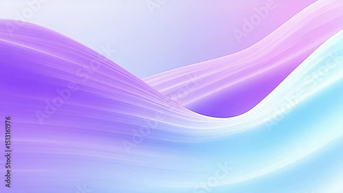 Abstract wave motion background with light purple and blue gradient color.