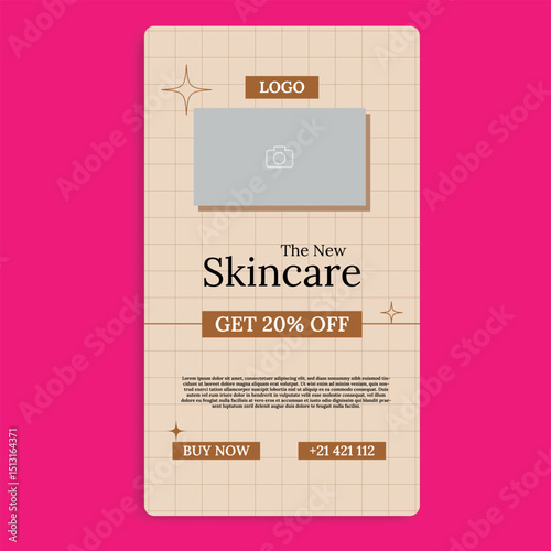 Skincare,Cosmetic, and Beauty Care Social Media Story Template