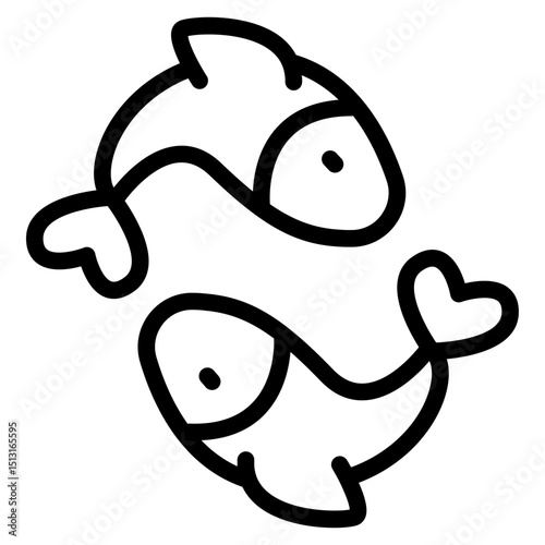 Fish Line Icon