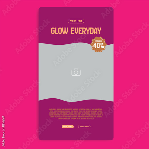 Skincare,Cosmetic, and Beauty Care Social Media Story Template