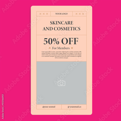 Skincare,Cosmetic, and Beauty Care Social Media Story Template