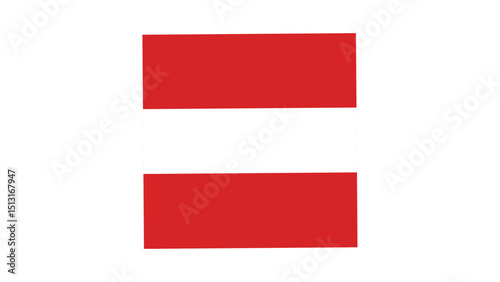 Austria Flag - National Emblem, Vector Illustration, Country Symbol, Austrian National Flag Graphic