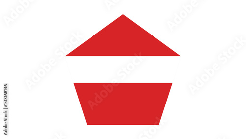 Austria Flag - National Emblem, Vector Illustration, Country Symbol, Austrian National Flag Graphic