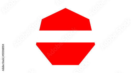 Austria Flag - National Emblem, Vector Illustration, Country Symbol, Austrian National Flag Graphic