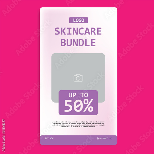 Skincare,Cosmetic, and Beauty Care Social Media Story Template