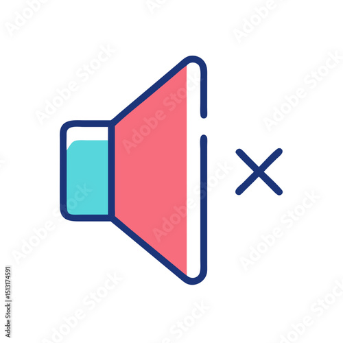 Volume Mute Icon Illustration Vector
