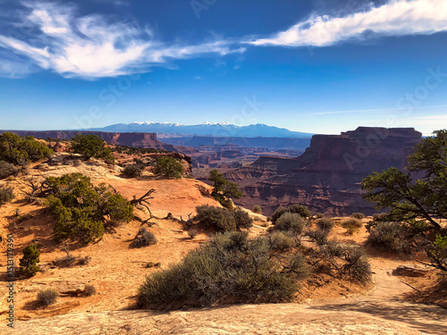Autumn View at Island in the Sky District, Canyonlands National Park in Utah.
