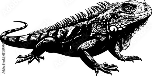 lizard, black silhouette, minimalist, simple line art, flat design, vector illustration
