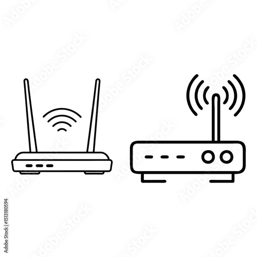 Wifi router icon design isolated on white background