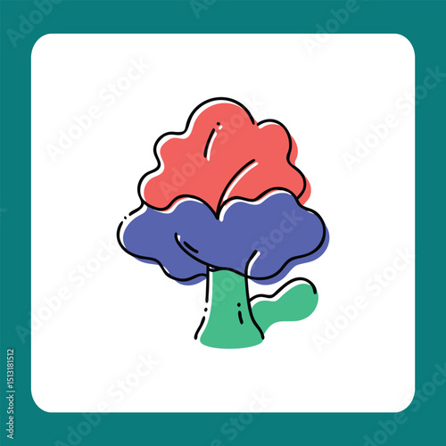 vector illustration of a mushroom