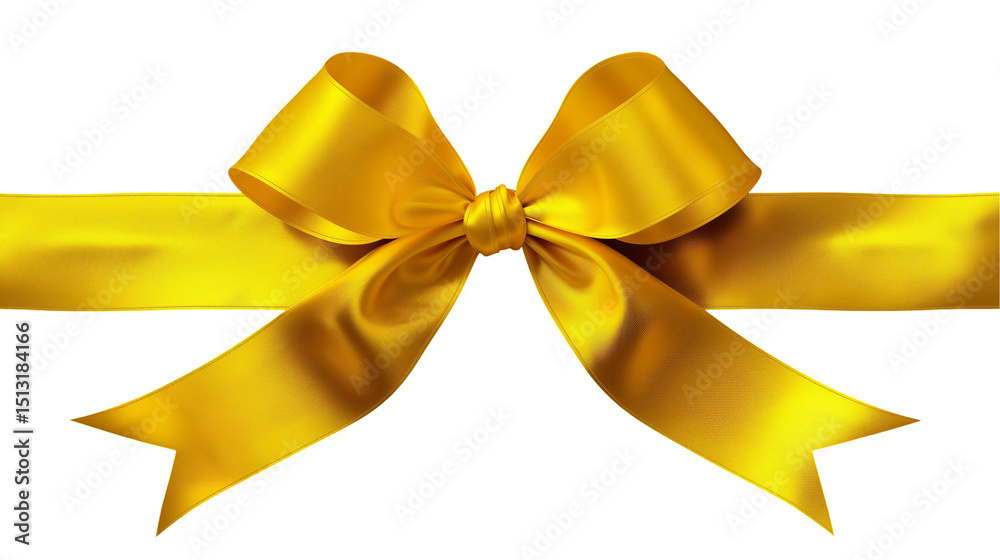 Yellow Ribbon Isolated On Transparent Backgr on Transparent Background Yellow Ribbon Isolated On Transparent Backgr on Transparent Background
