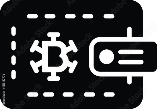 Bitcoin wallet virus concept cryptocurrency security breach digital finance cyber attack blockchain vulnerability one