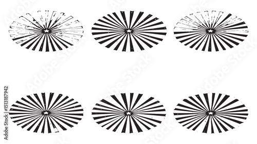 USA Themed Patriotic Paper Fan Set  