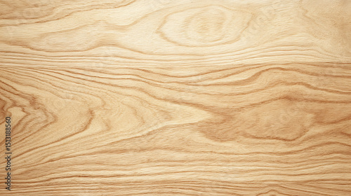 Close-up of light brown swamp ash wood texture with prominent wavy grain patterns, providing a natural and detailed surface for backgrounds and design