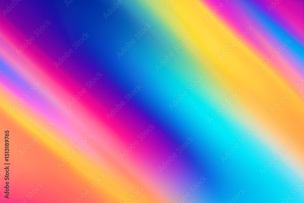 Obraz premium Abstract blurred background with diagonal gradient of vibrant colors and light
