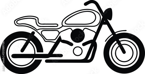 motorcycle sport bike silhouette