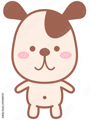 Little Puppy Dog Character Cartoon