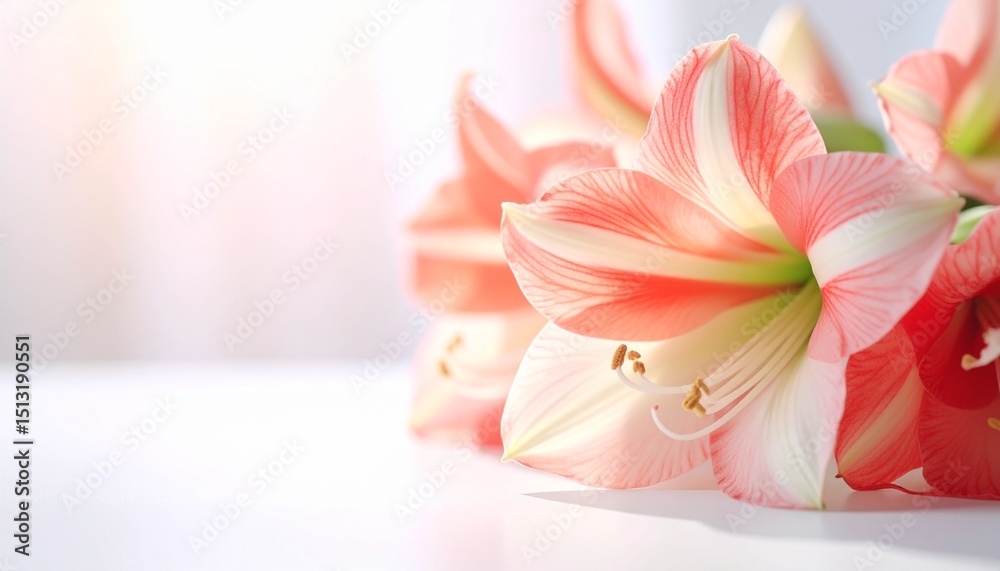 Fototapeta premium Amaryllis flower background