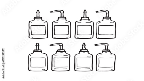 Asphalt Maintenance Pavement Crack Sealer Illustration  