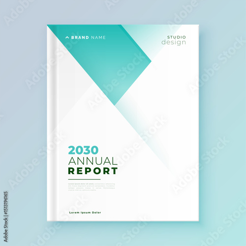 professional annual report page template a corporate stationery