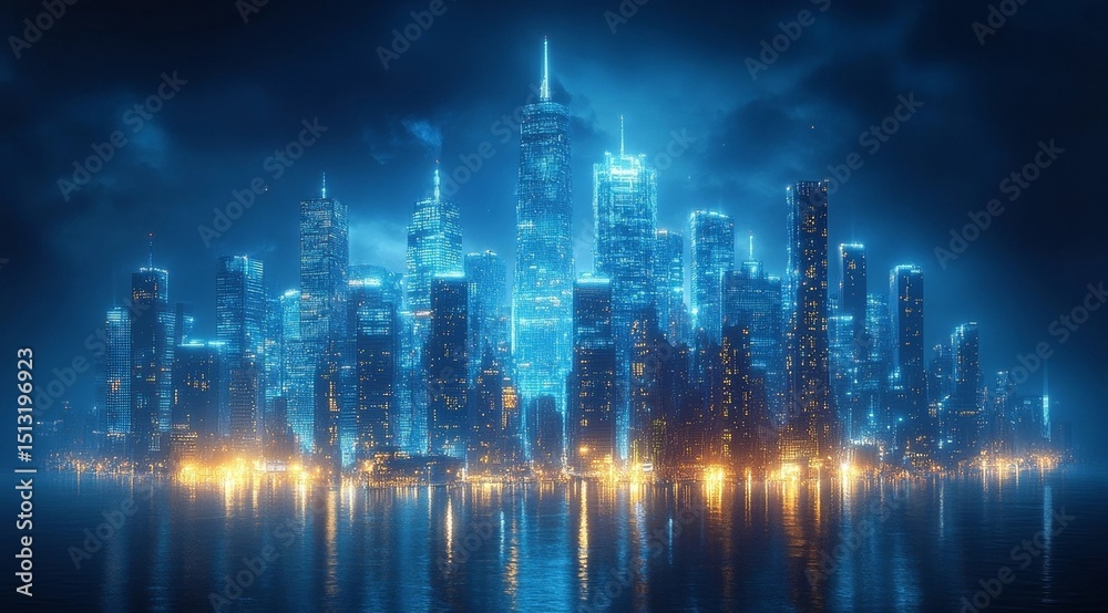 Fototapeta premium abstract blue background
