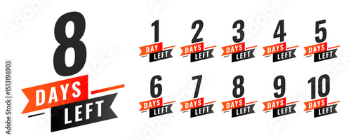 hurry up limited days left countdown template for online or retail store