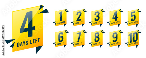 limited day left countdown template for special offer or sale