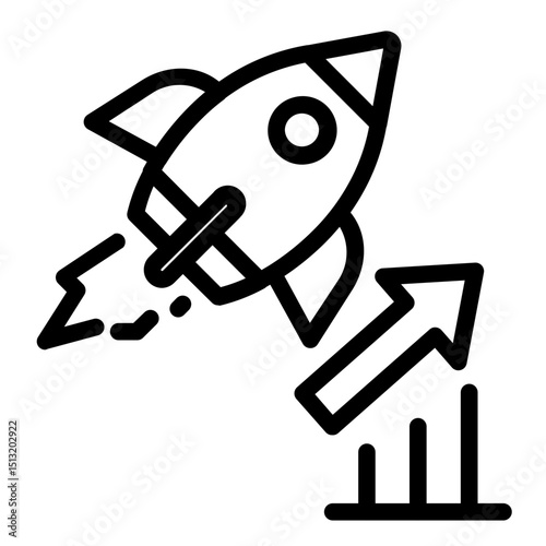 Rocket Growth Icon