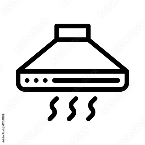 kitchen hood line icon