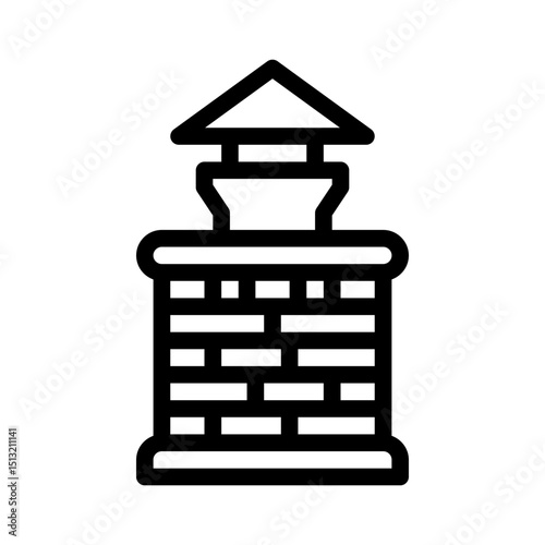 roof vent line icon