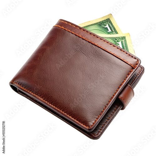 Wallet isolated on transparent background 