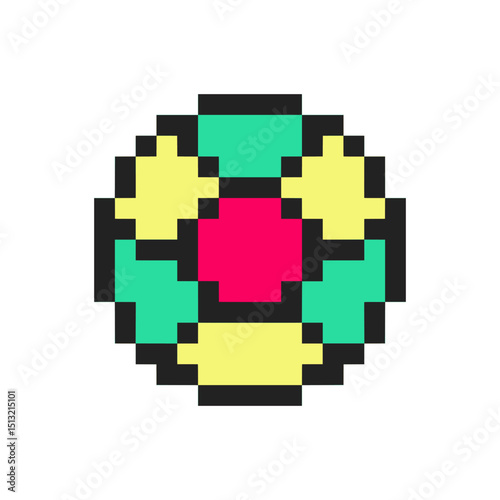 abstract circle pixel art for your needs