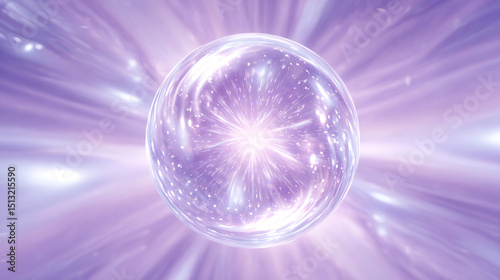 Abstract purple sphere